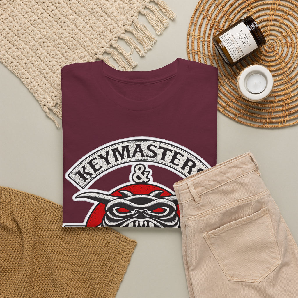 Keymasters & Gatekeepers Tee — Retro Demon Key Emblem Shirt (Since 1984)