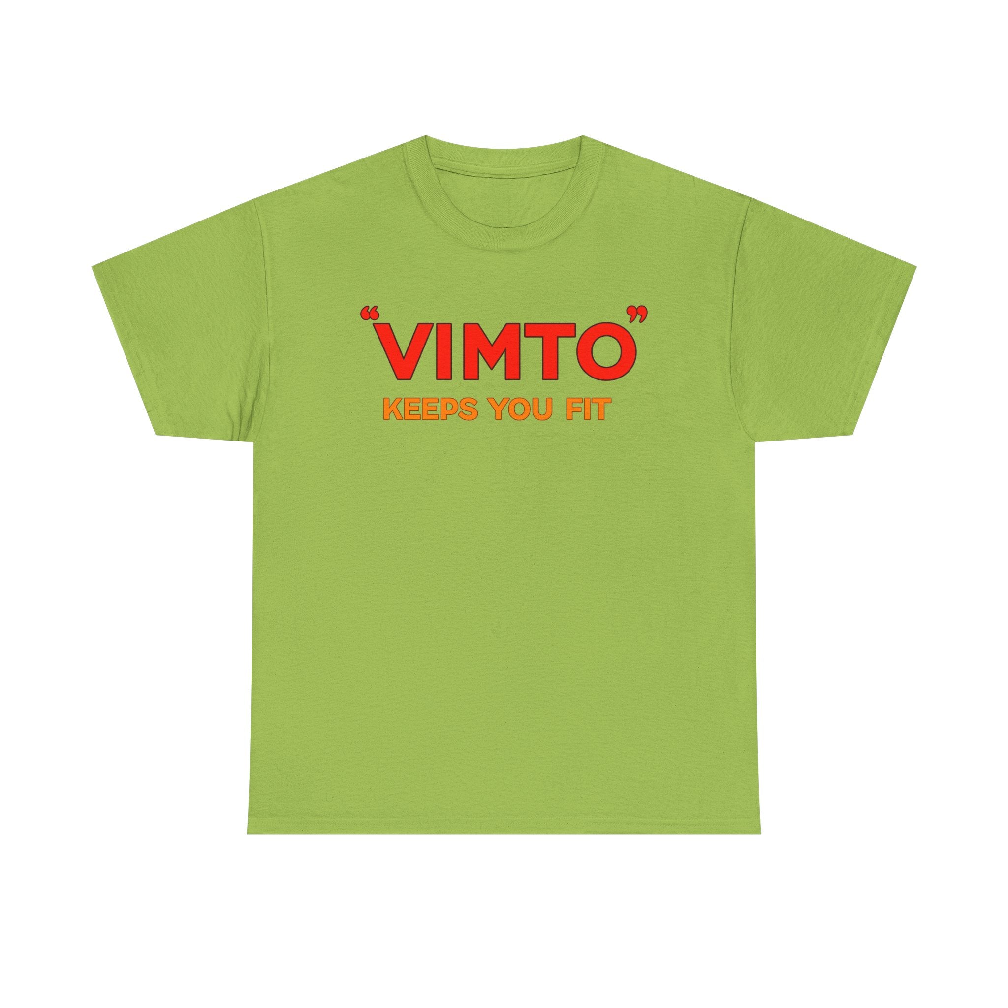 VIMTO "Keeps You Fit" Graphic Tee — Retro Beverage Logo T-Shirt
