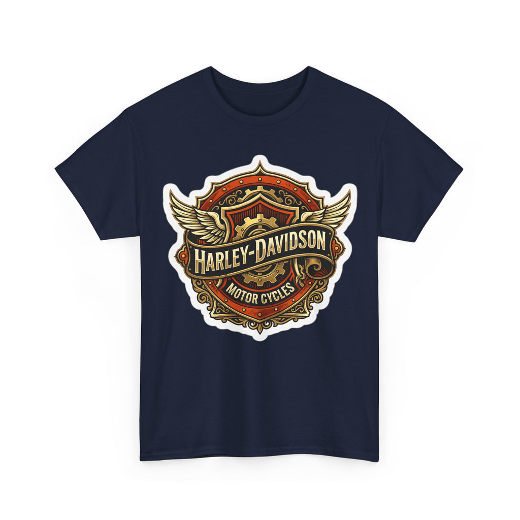 Harley-Davidson Flame Skull Inspired Cotton T-Shirt