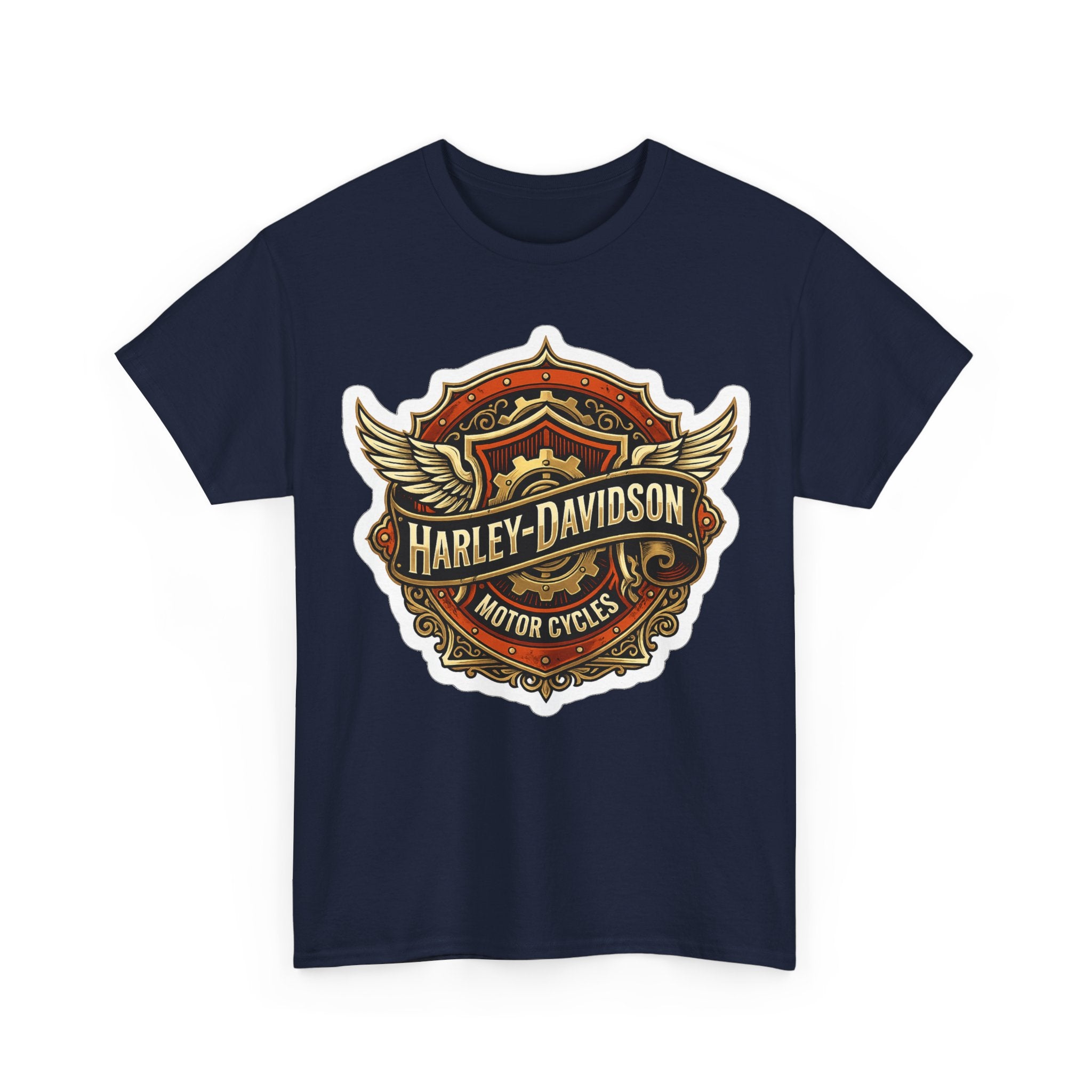 Harley-Davidson Flame Skull Inspired Cotton T-Shirt
