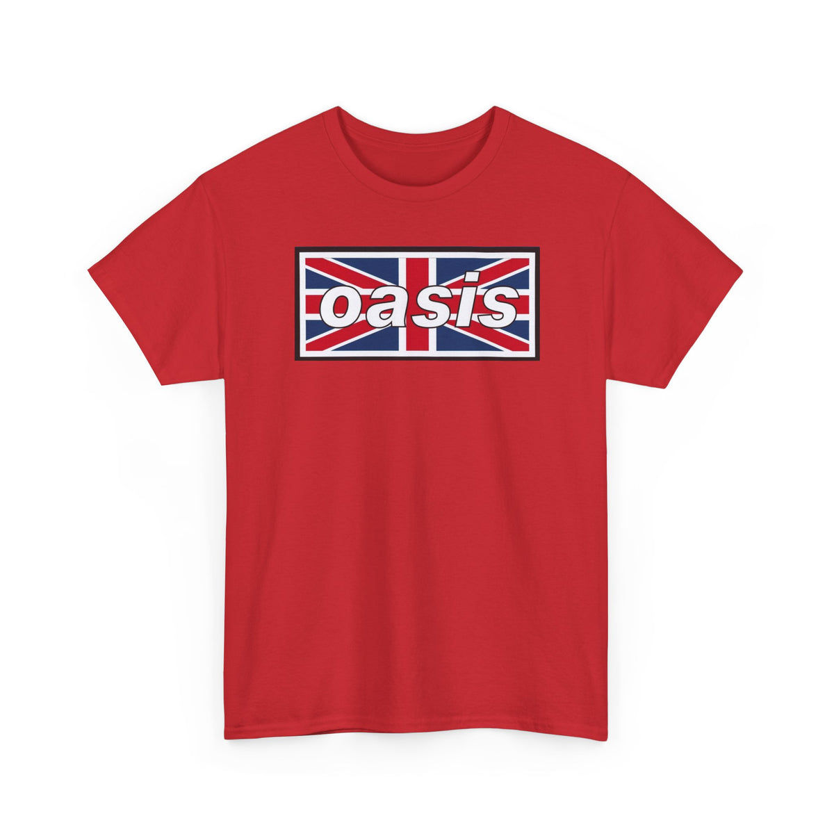 Oasis Union Jack Tee — British Rock Band Vintage-Inspired T-Shirt