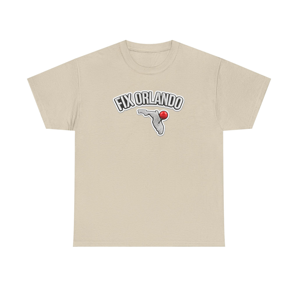 Fix Orlando T-Shirt — Florida Map with Bowling Pin Local Pride Tee