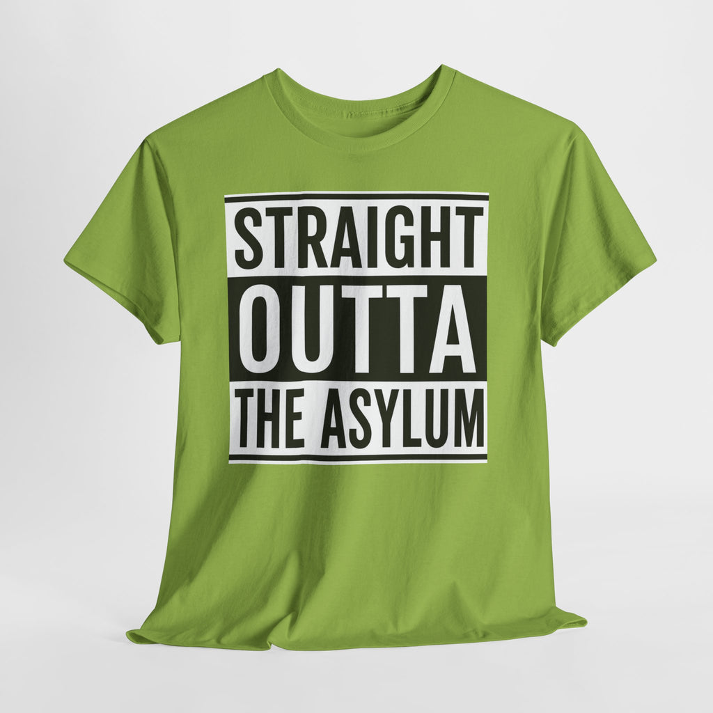 Straight Outta the Asylum T-Shirt – Graphic Statement Tee