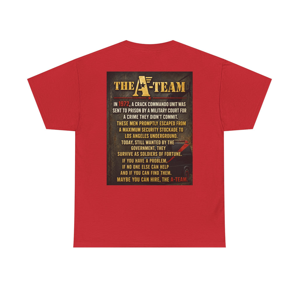 A-Team Graphic Tee — Retro TV Series Logo & Character Poster T-Shirt