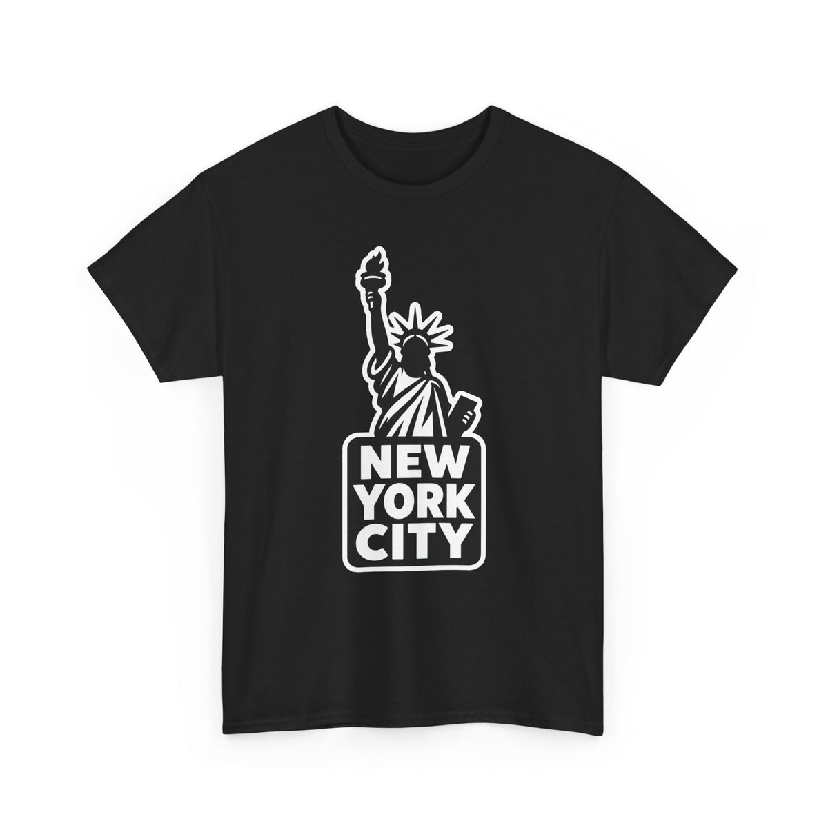 New York City Statue of Liberty Graphic Cotton T-Shirt / Tee