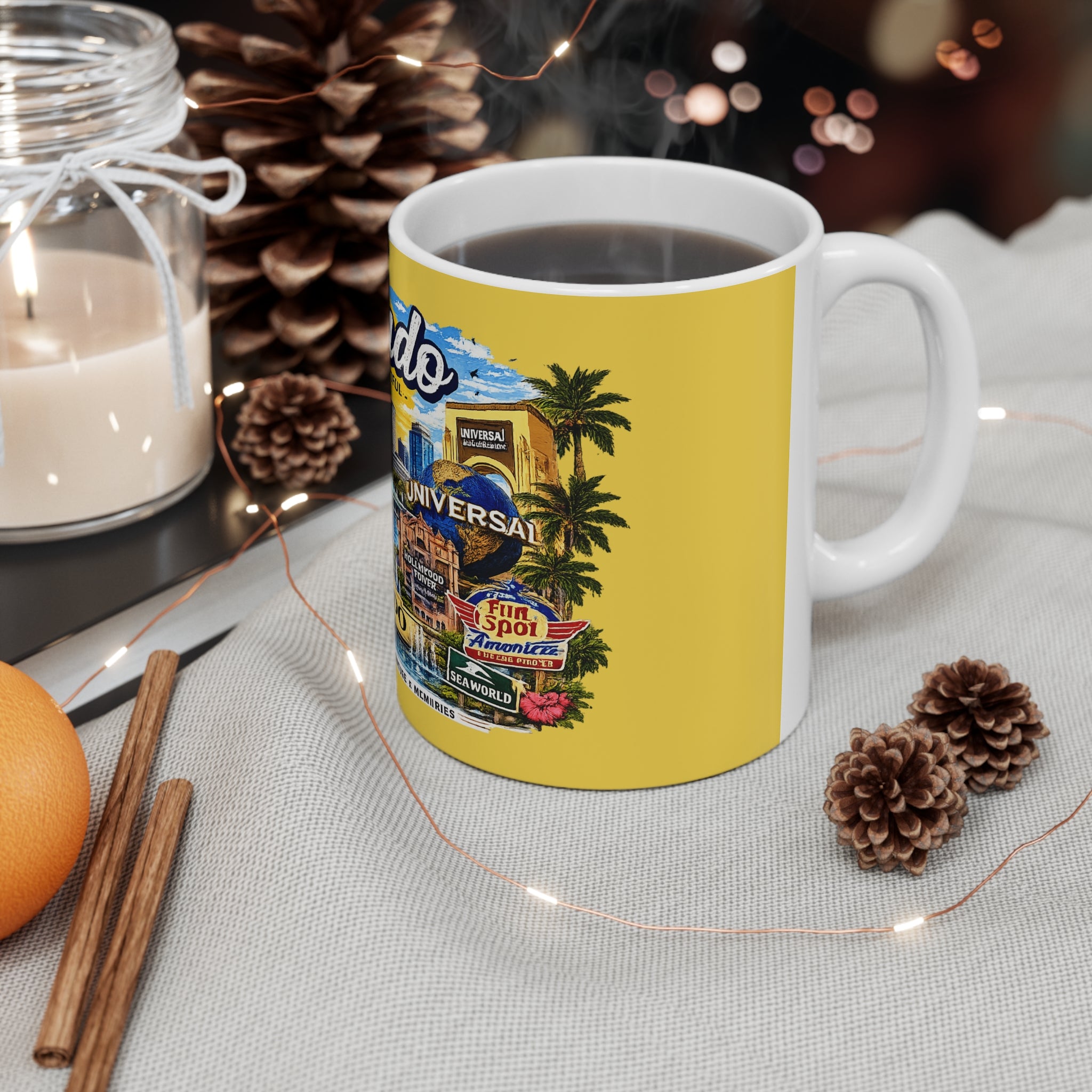 Orlando Souvenir Coffee Mug — ‘Orlando The City Beautiful’ 11oz & 15oz Ceramic