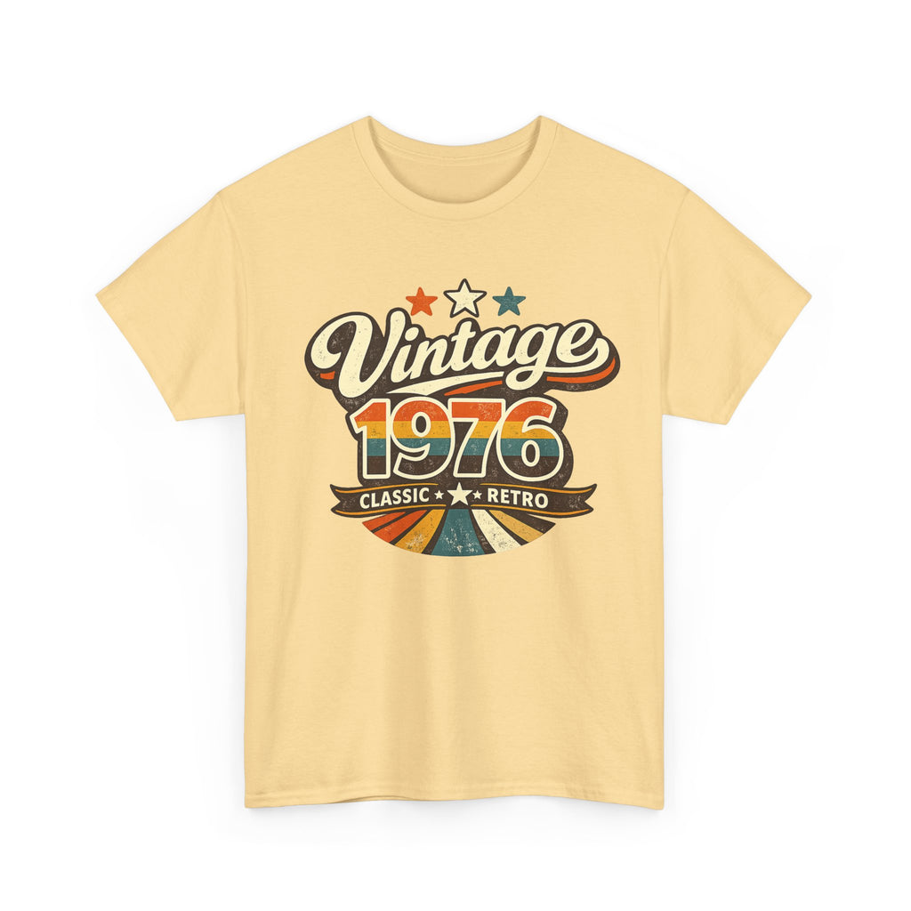 Vintage 1976 Retro Graphic Tee — Classic Birthday or Anniversary Gift