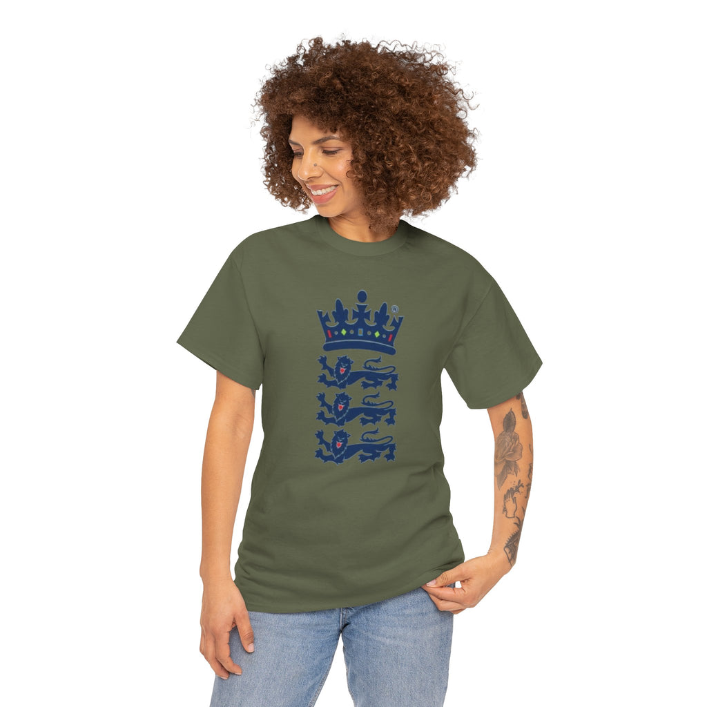 English Cricket T-Shirt — Vintage Cricket Crest Tee