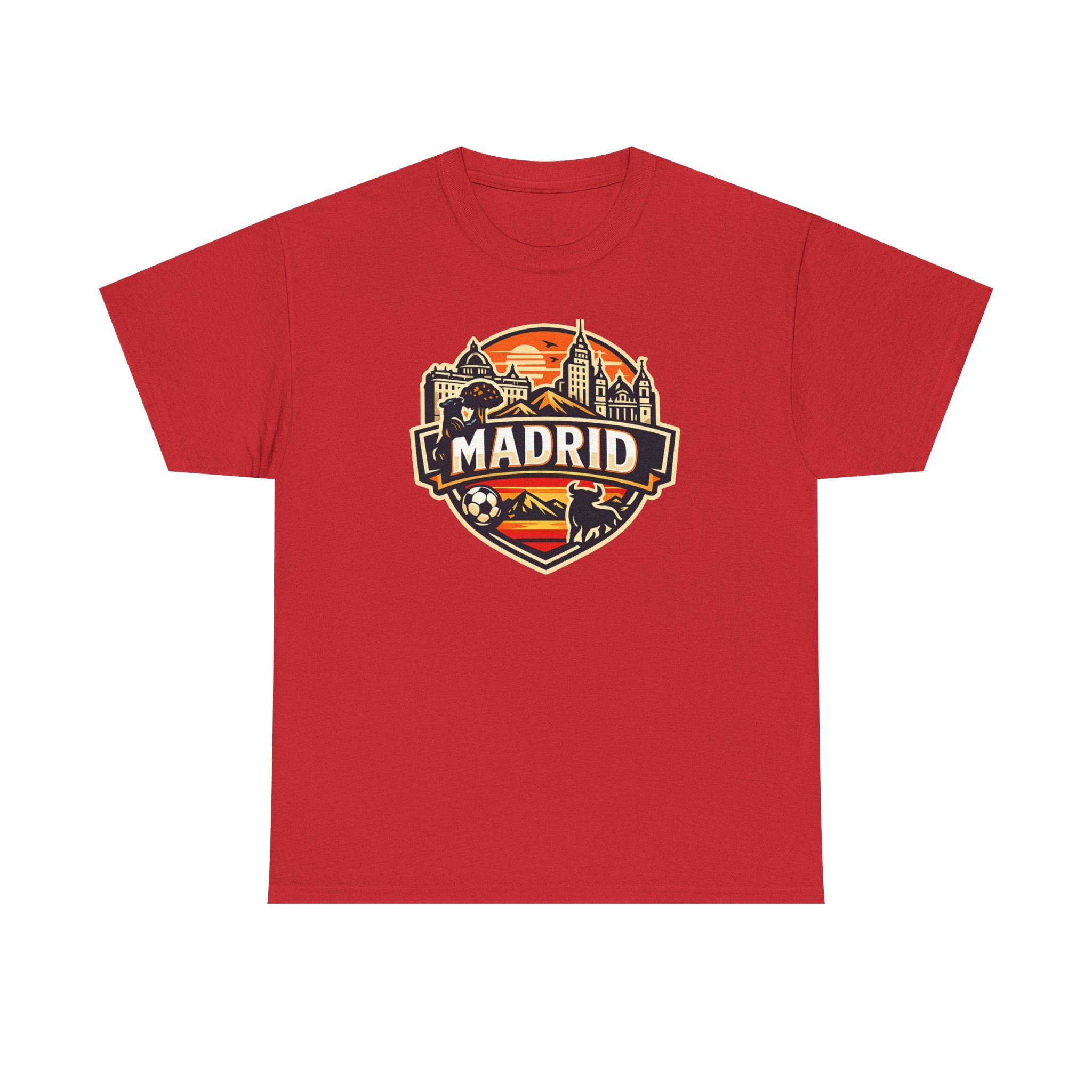 Madrid Skyline Soccer Crest T-Shirt