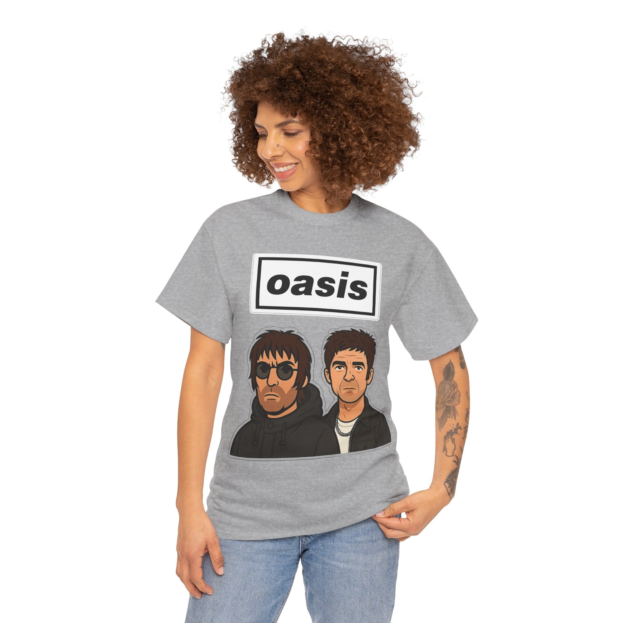 Oasis Inspired Unofficial Band Logo Tee — 'oasis' Graphic T-Shirt