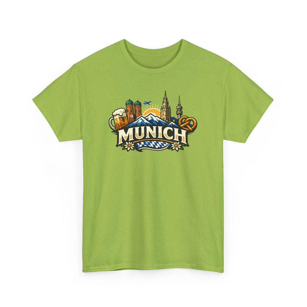 Munich Souvenir T‑Shirt — Oktoberfest Beer & Pretzel Graphic Tee