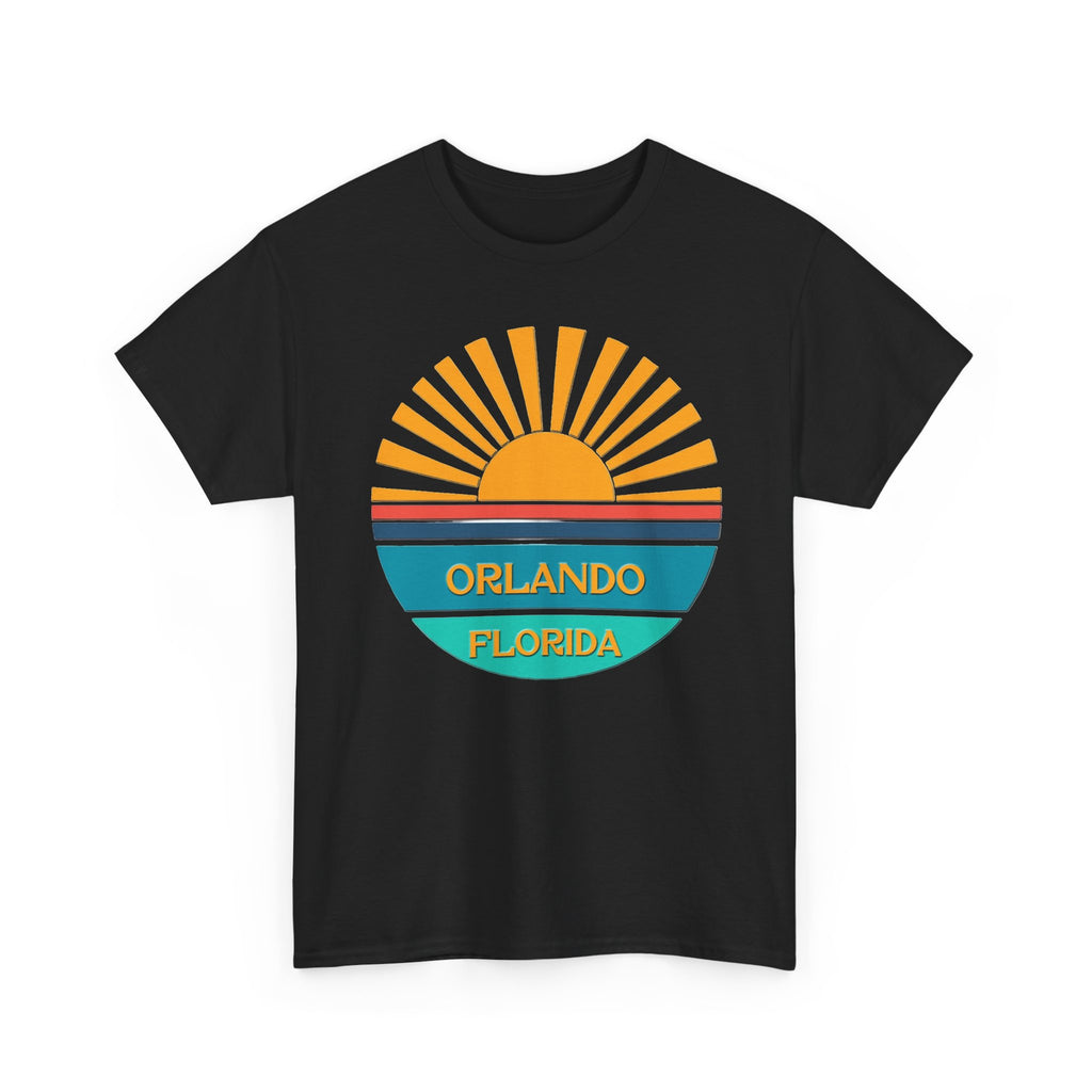Orlando Florida Sunset T-Shirt – Retro Sunburst Vacation Tee