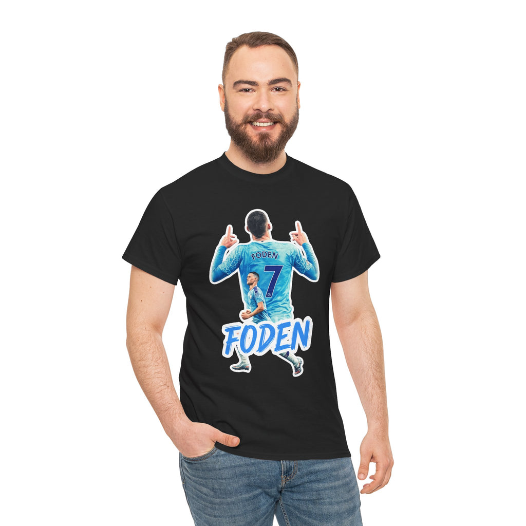 Phil Foden #7 Soccer T‑Shirt — Manchester City Fan Jersey Tribute