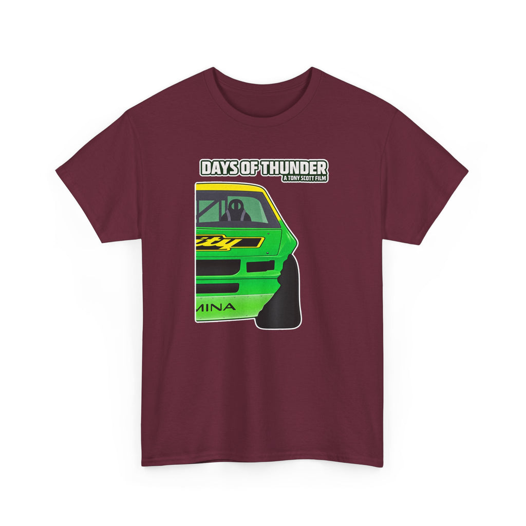 Days of Thunder Racing Car T‑Shirt — Retro Green Muscle Car Tee