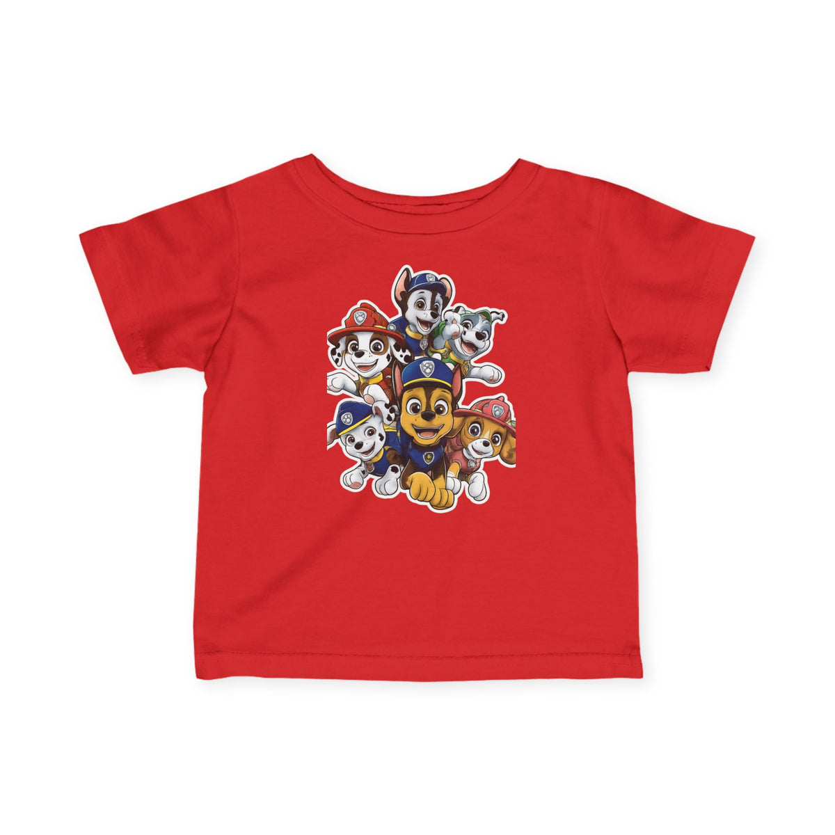 Infant Tee — Cute Cartoon Puppy Crew Graphic Baby T‑Shirt