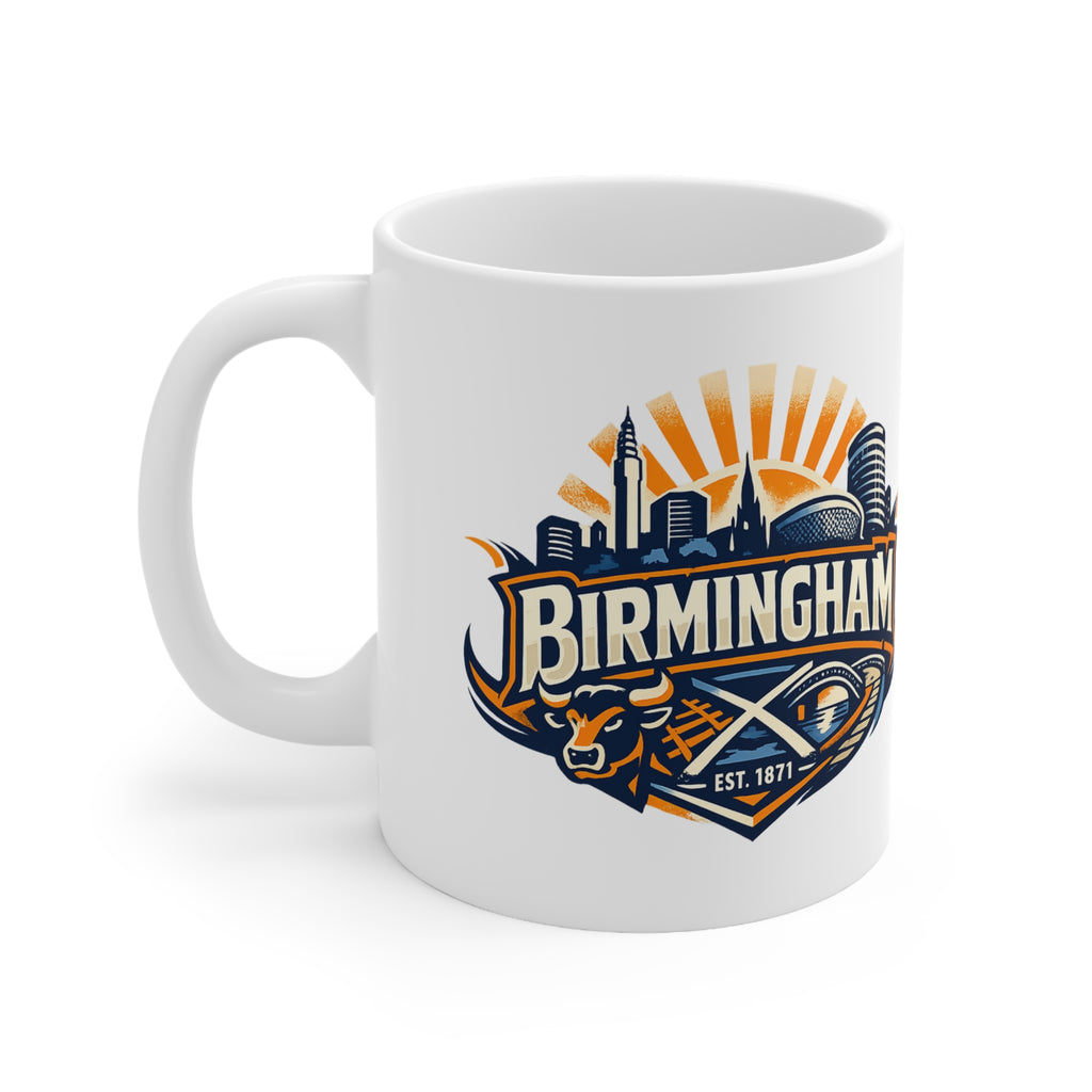 Birmingham Skyline Coffee Mug – City Crest Ceramic Mug (11oz & 15oz)