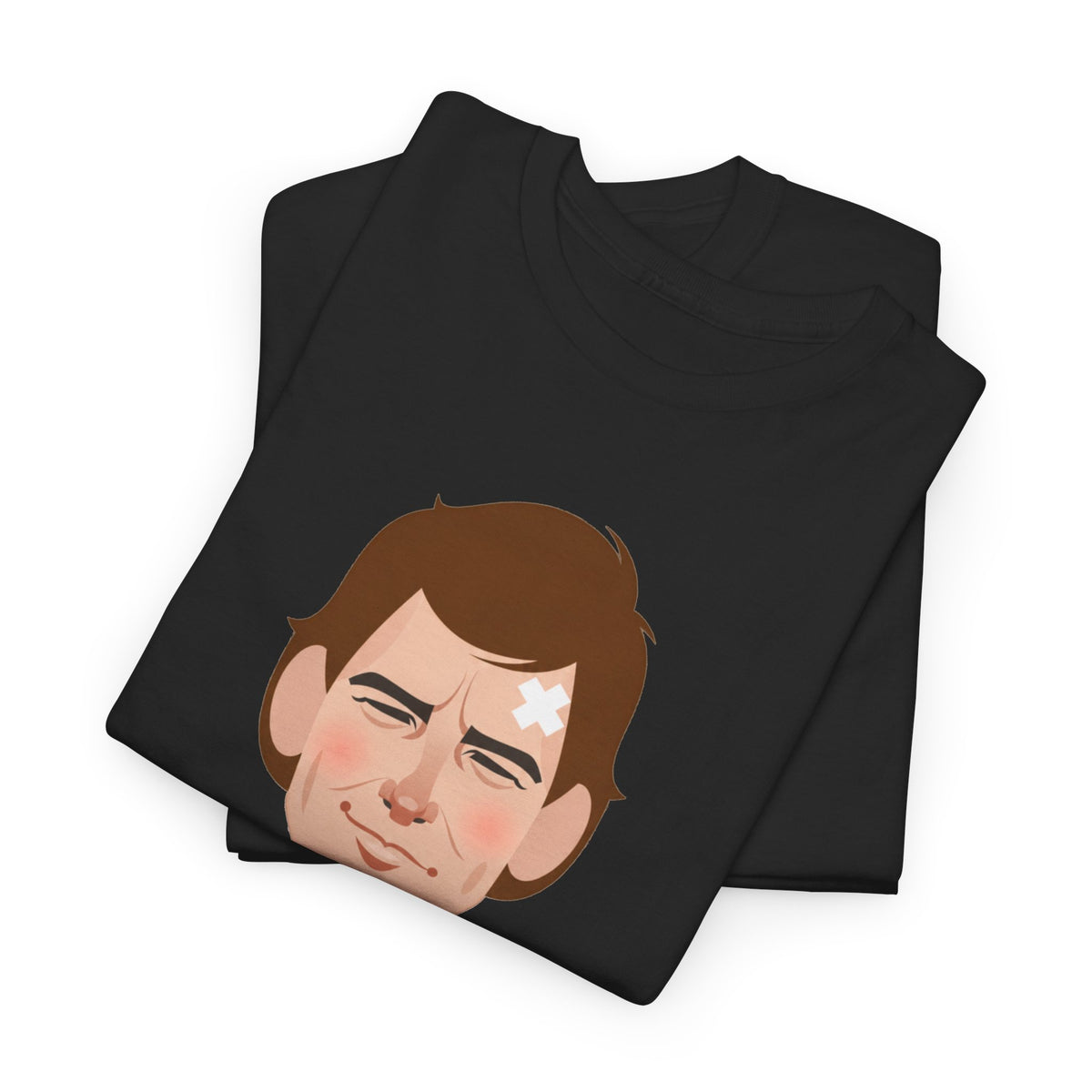 Bryan Robson Manchester United Legend Portrait Cotton T-Shirt
