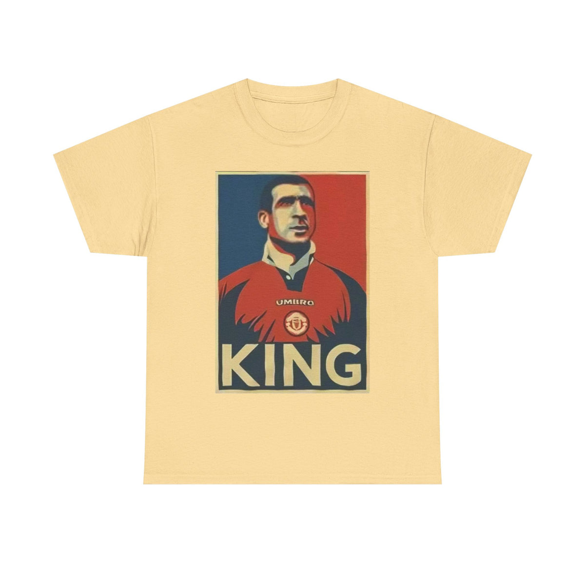 Eric Cantona King Manchester United Graphic Tee — Retro Sports Poster Football Shirt