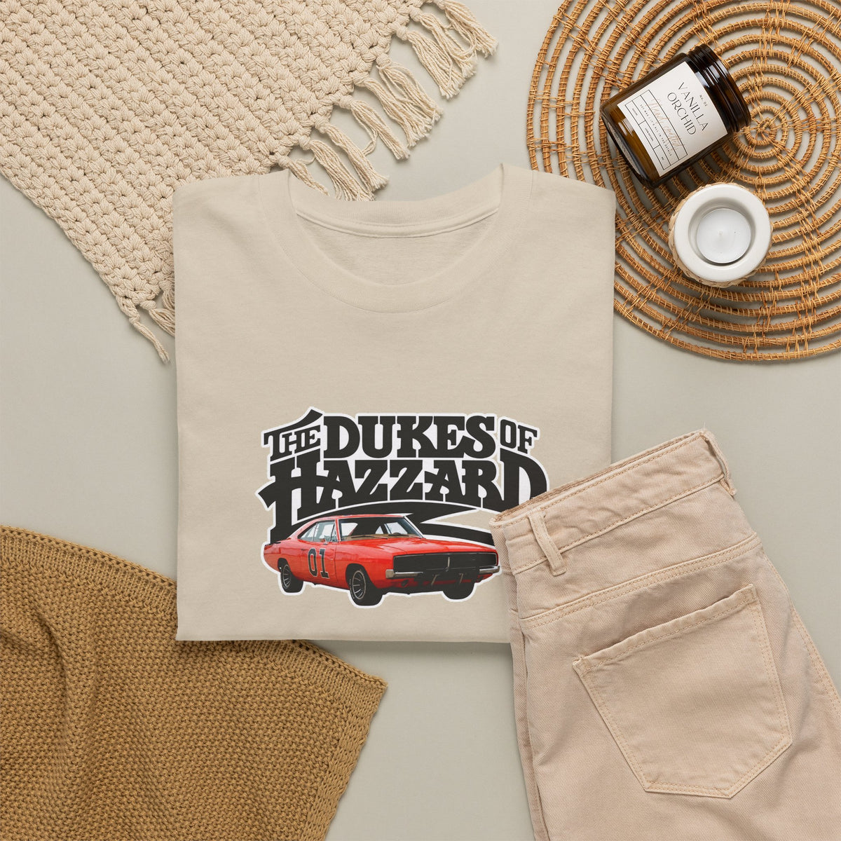 Dukes of Hazzard Charger Graphic Tee — Classic Retro TV Car Shirt