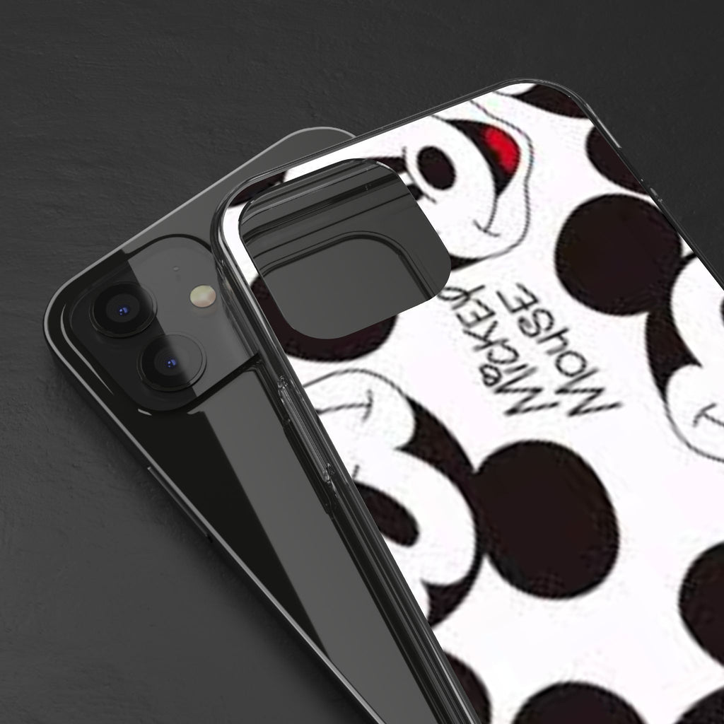 Mickey Mouse Clear Phone Case – Retro Cartoon Pattern Clear Case