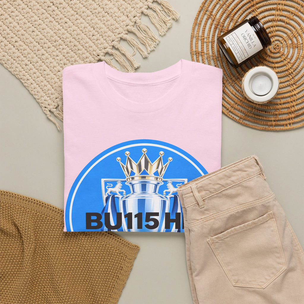 Manchester City Anti Premier League Charges Cotton T-Shirt — 'BU11SH1T' Blue Crown Football Shirt