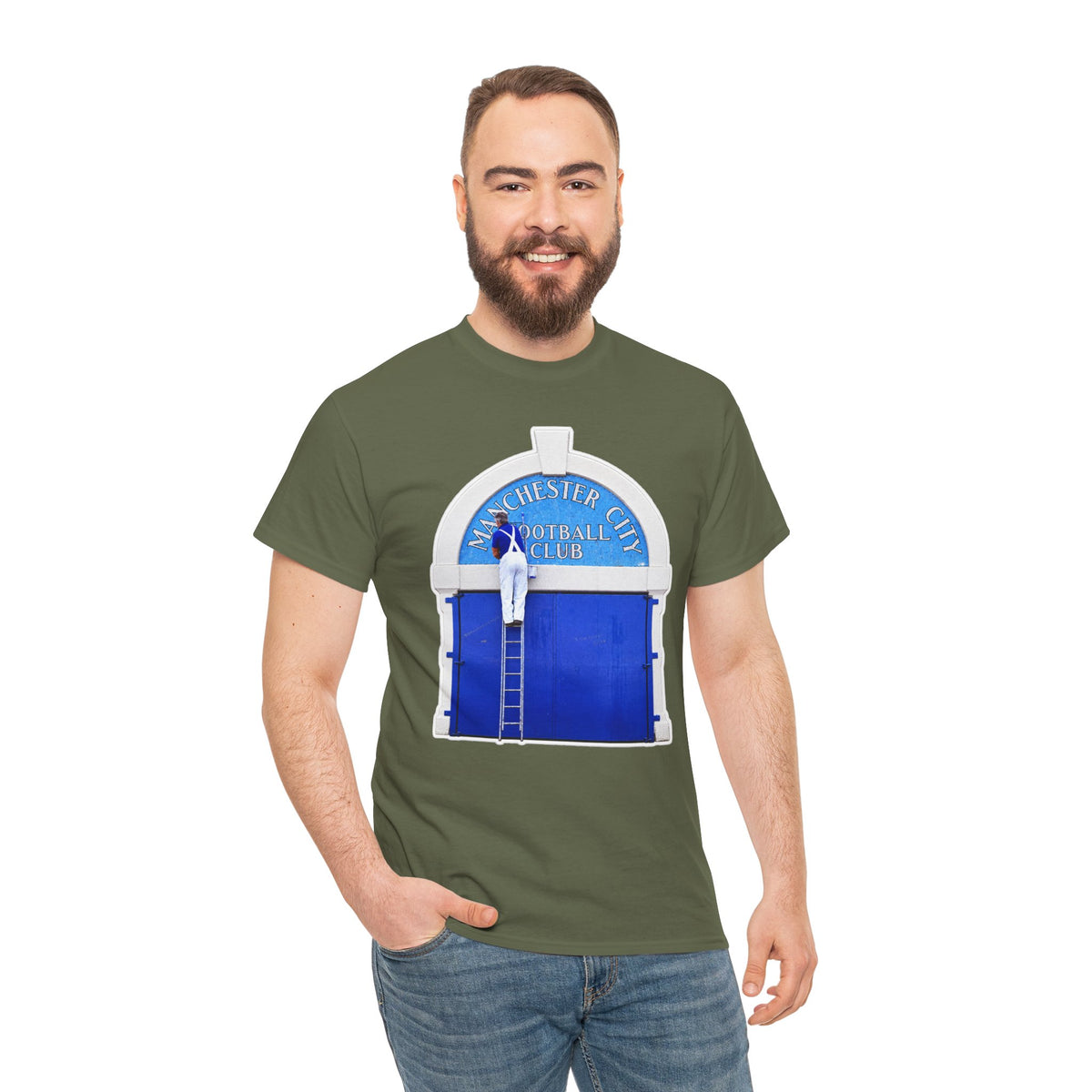 Manchester City Maine Road Inspired Cotton T-Shirt