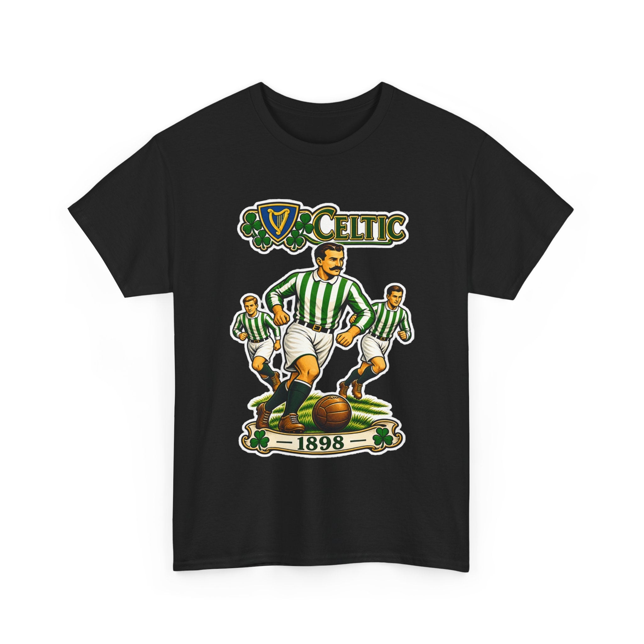 Celtic Football Retro Players Tee — 1898 Vintage Soccer Shirt