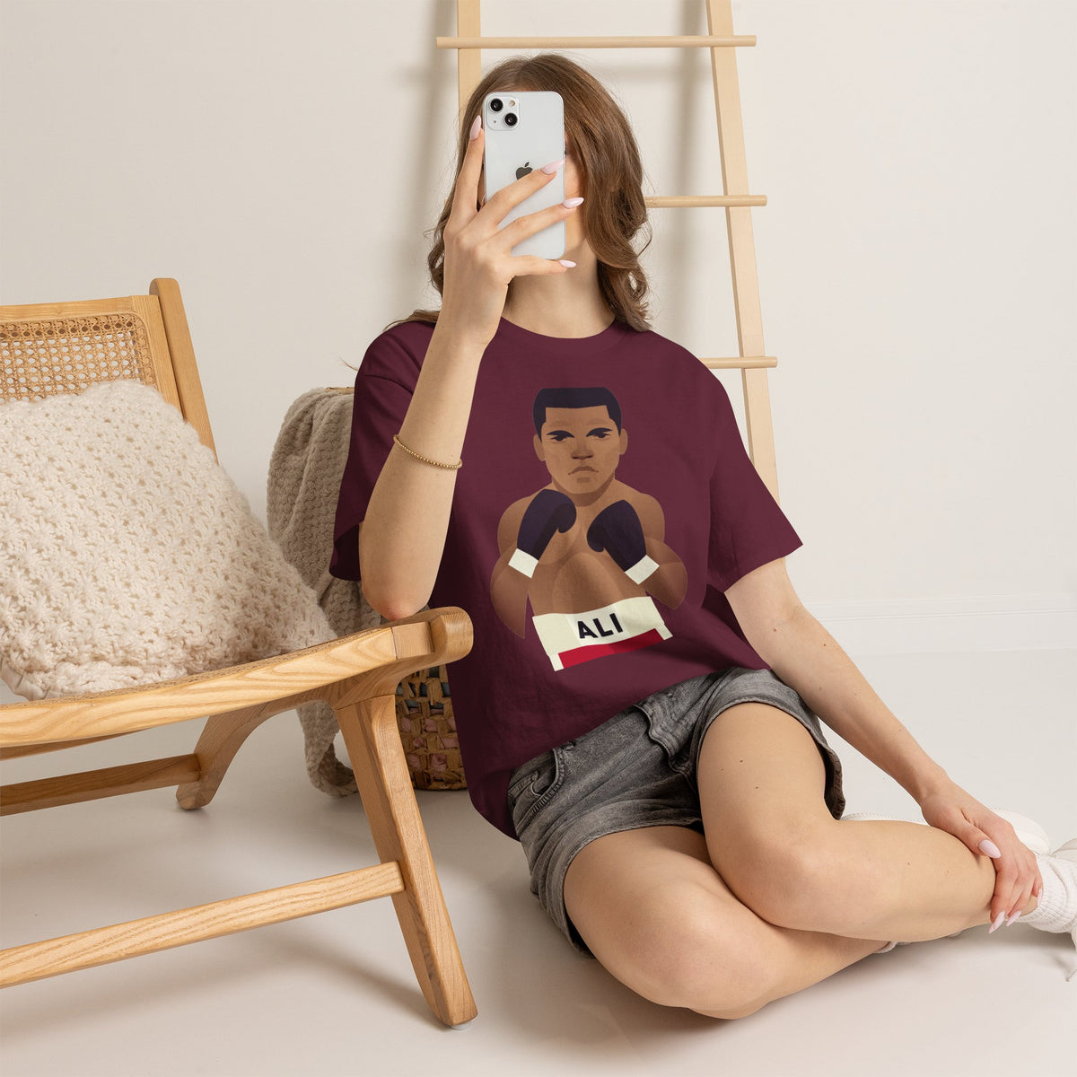 Muhammad Ali Boxing Champion Cotton T-Shirt