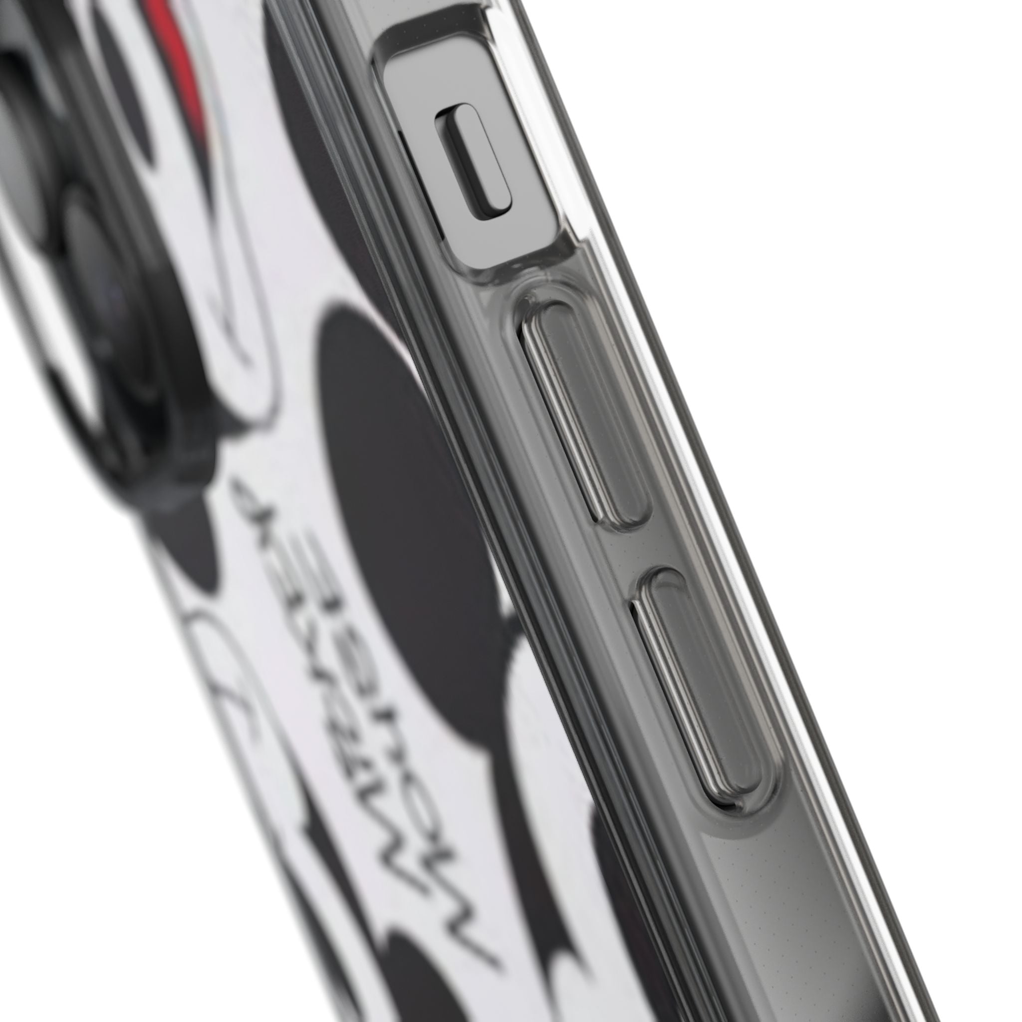Mickey Mouse Clear Phone Case – Retro Cartoon Pattern Clear Case