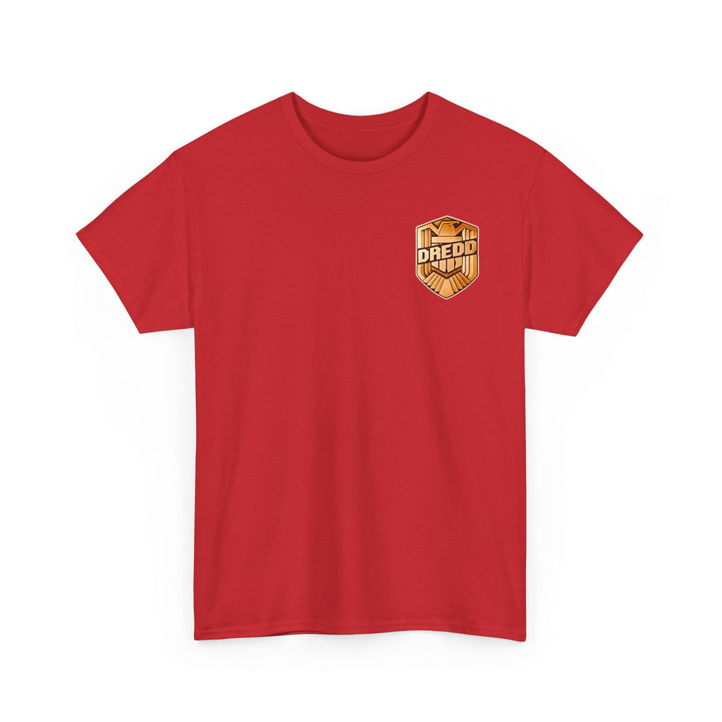 Dredd Shield Badge T-Shirt — Retro Law Enforcement Logo Tee