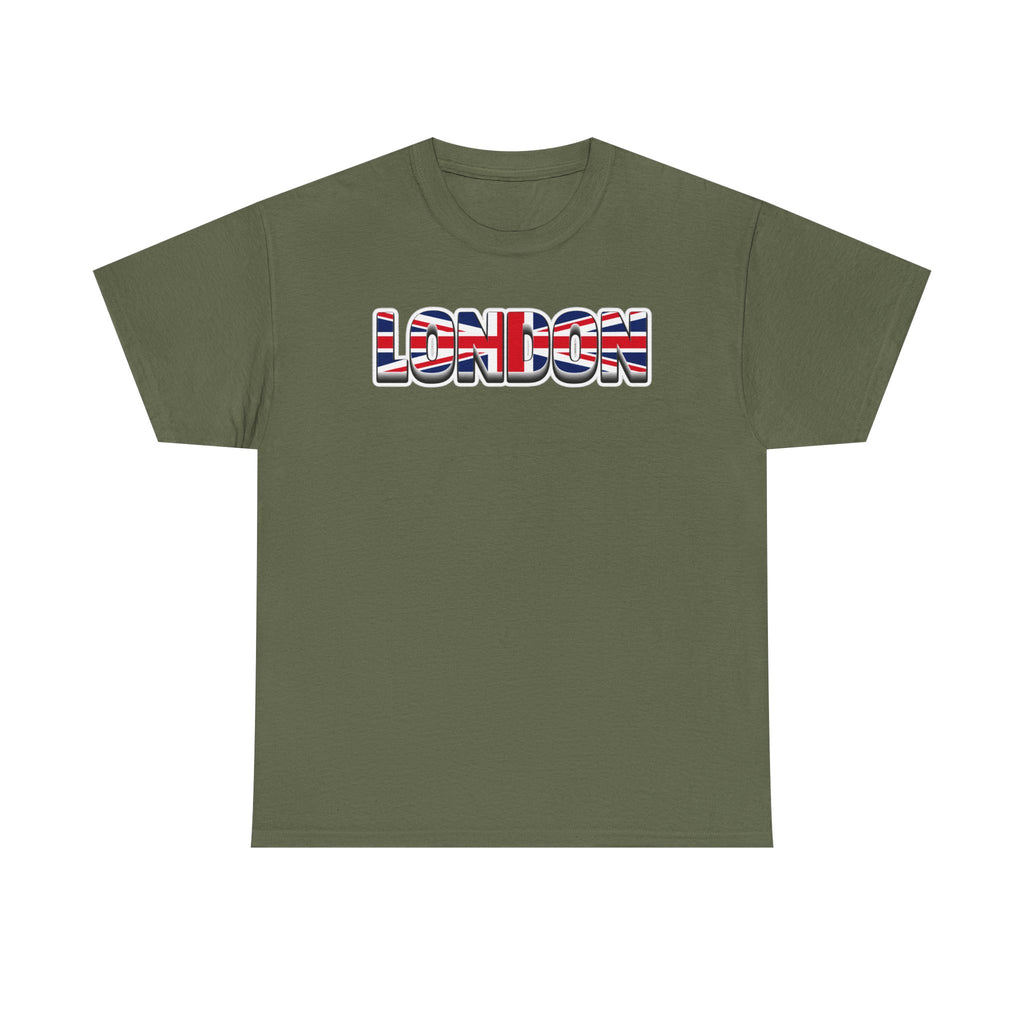 London Union Jack Graphic Tee — Bold UK Travel T-Shirt