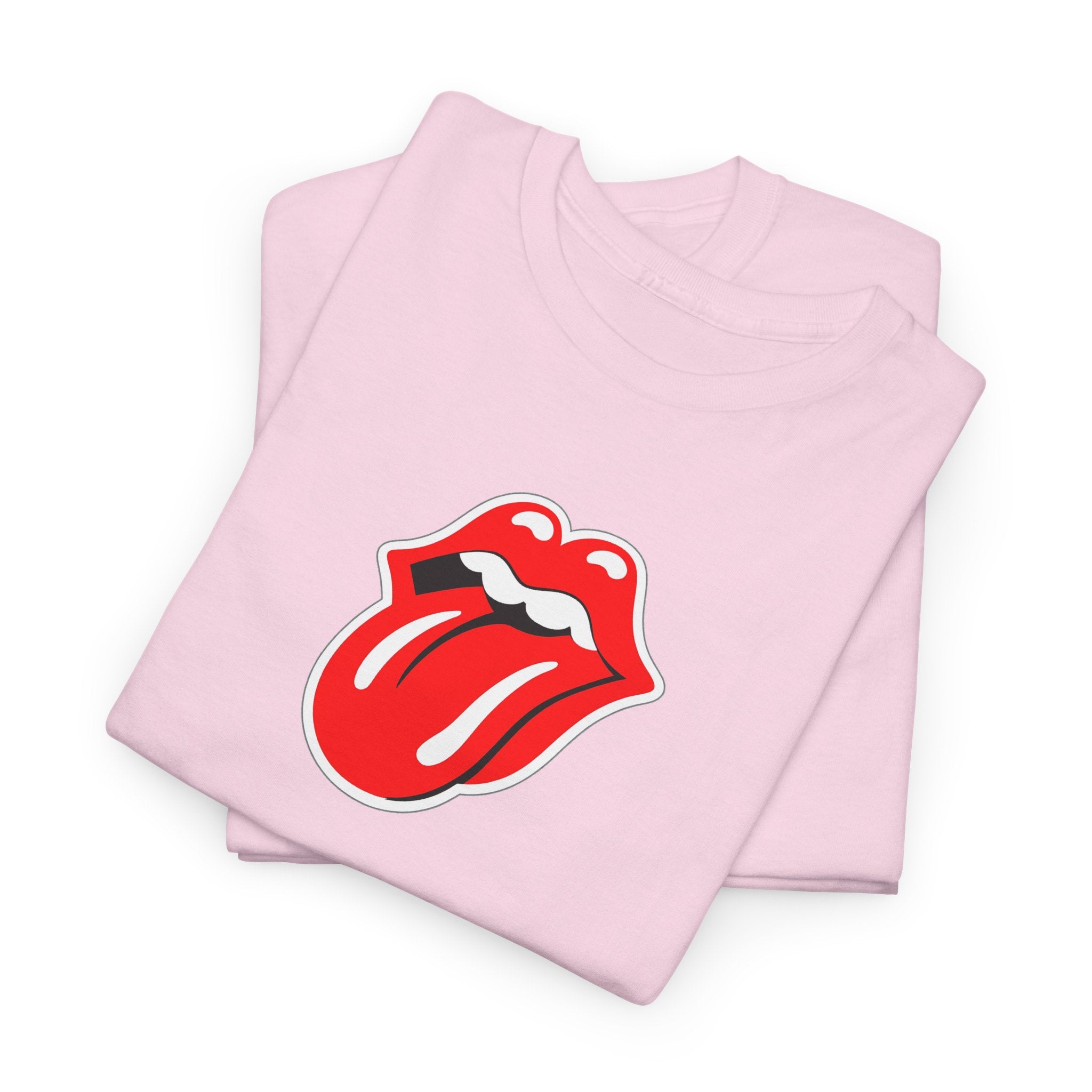 Rock Retro Red Tongue and Lips Graphic Tee