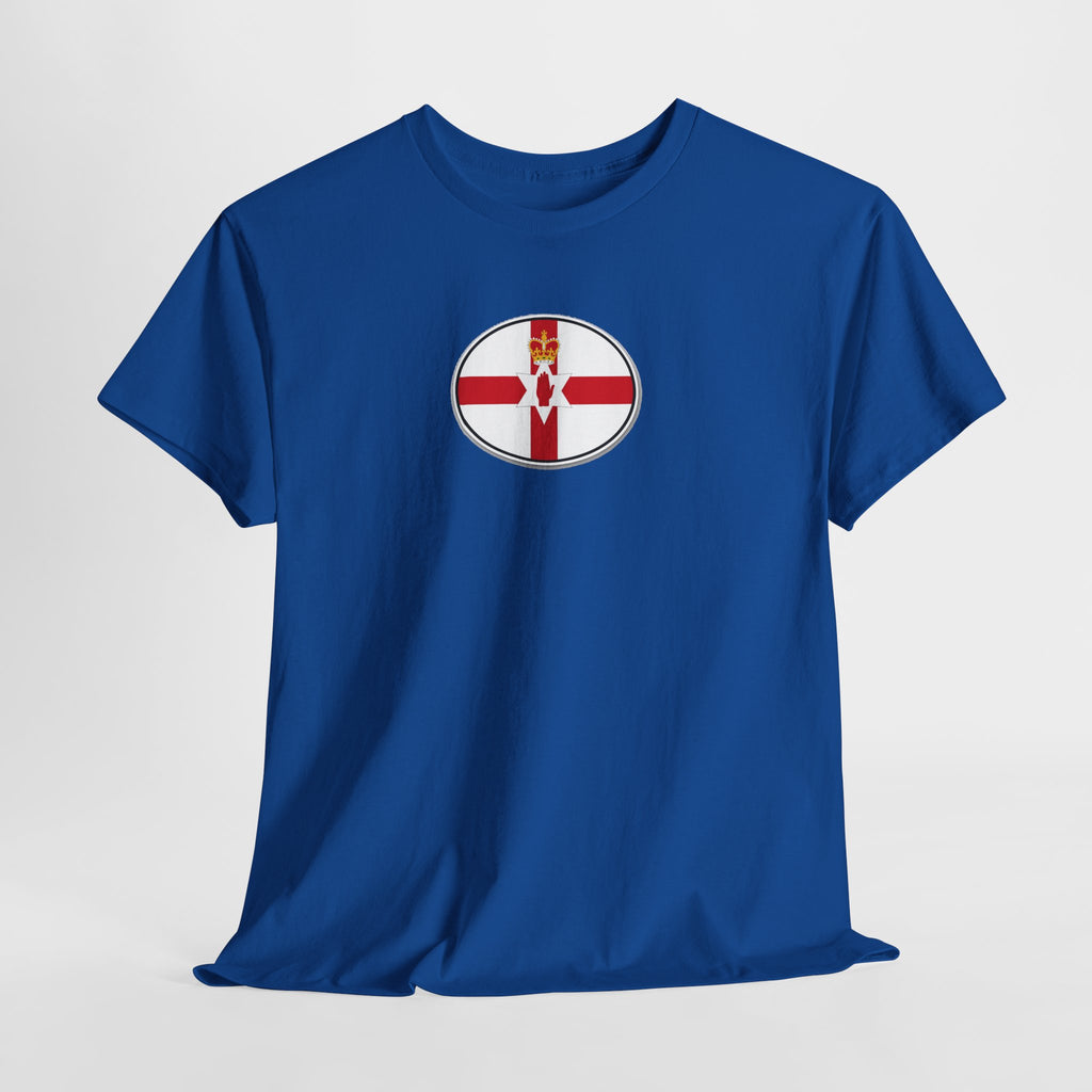 Northern Ireland Flag T‑Shirt — Small Oval Emblem Votton T-Shirt