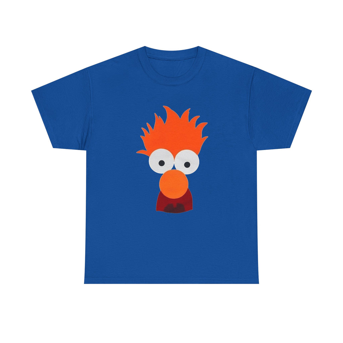 Beaker-Inspired Graphic Tee — Cute Orange Muppet Face T-Shirt