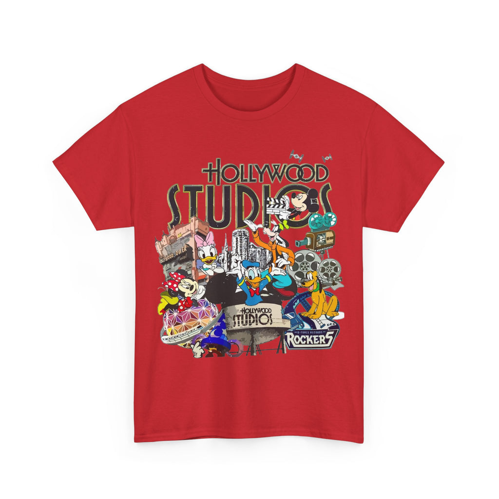 Hollywood Studios Collage T-Shirt — Vintage Theme Park Character Tee