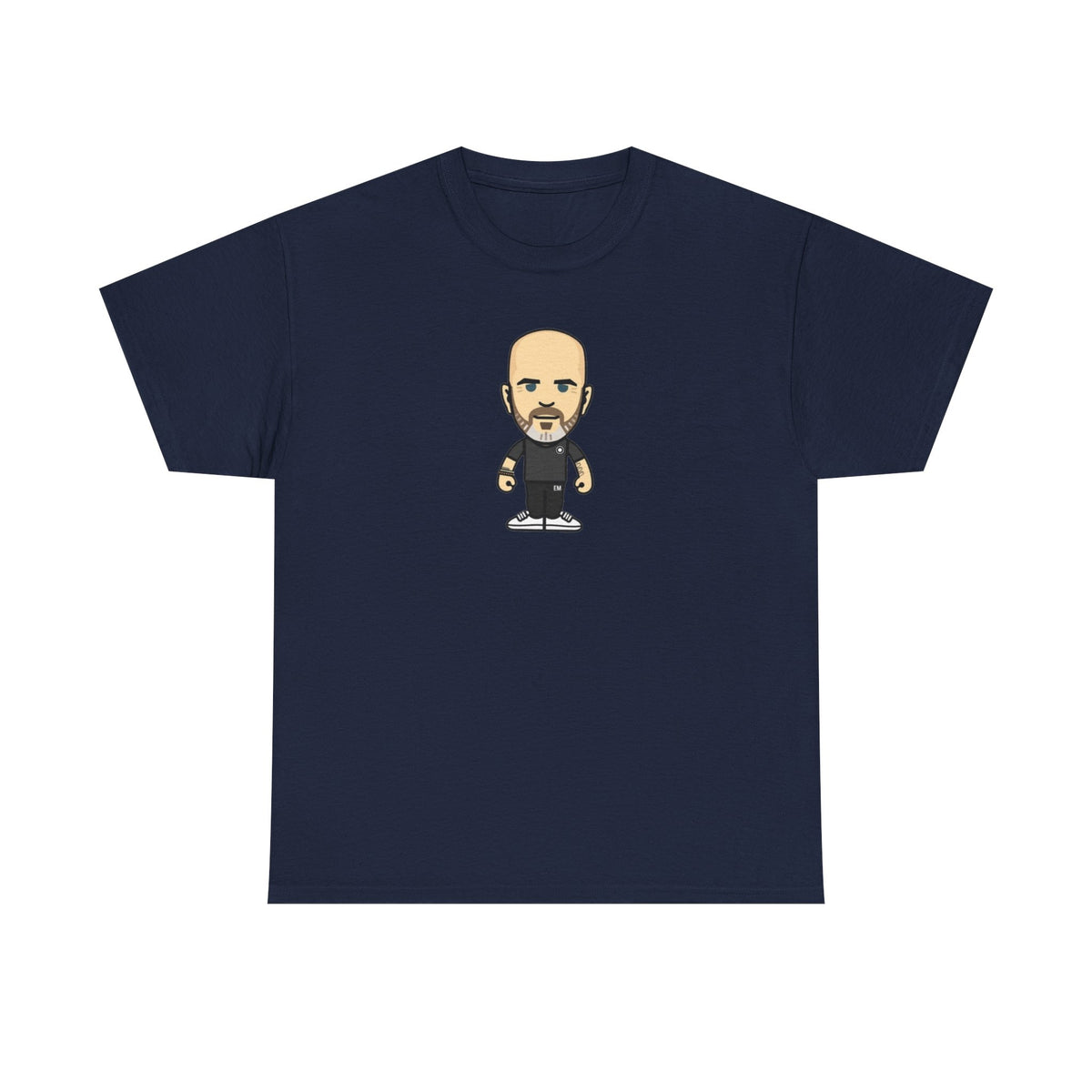 Enzo Maresca Manchester City Character Graphic Cartoon Cotton T-shirt / Tee