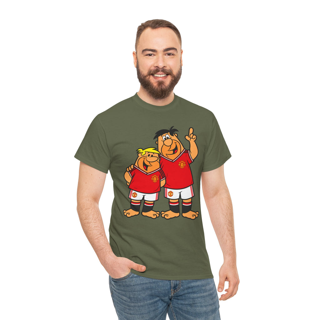 Manchester United The Flintstones Cartoon Football Fans T-Shirt