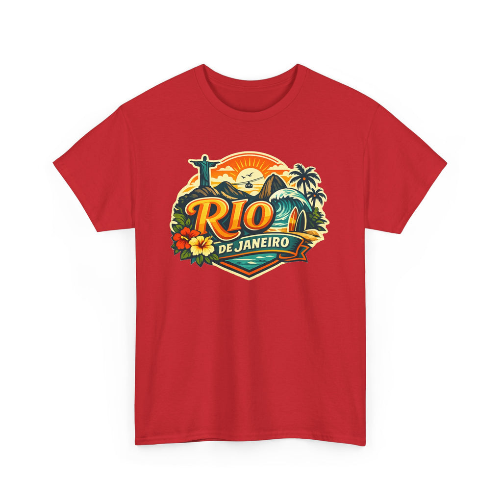 Rio de Janeiro Vintage Travel Tee – Tropical Sunset Beach T‑Shirt