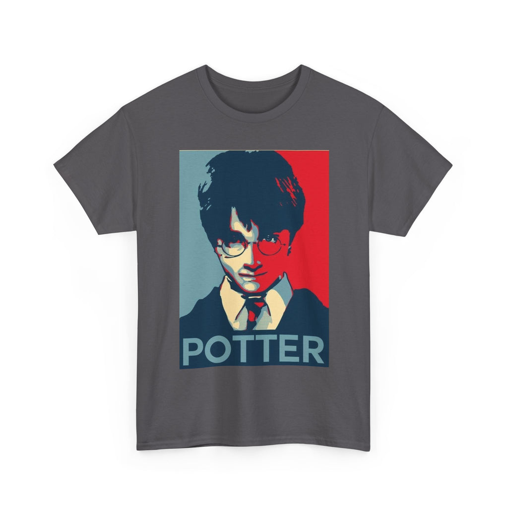 Harry Potter Inspired Vintage Wizard Portrait Cotton T‑Shirt — 'Potter' Graphic Tee