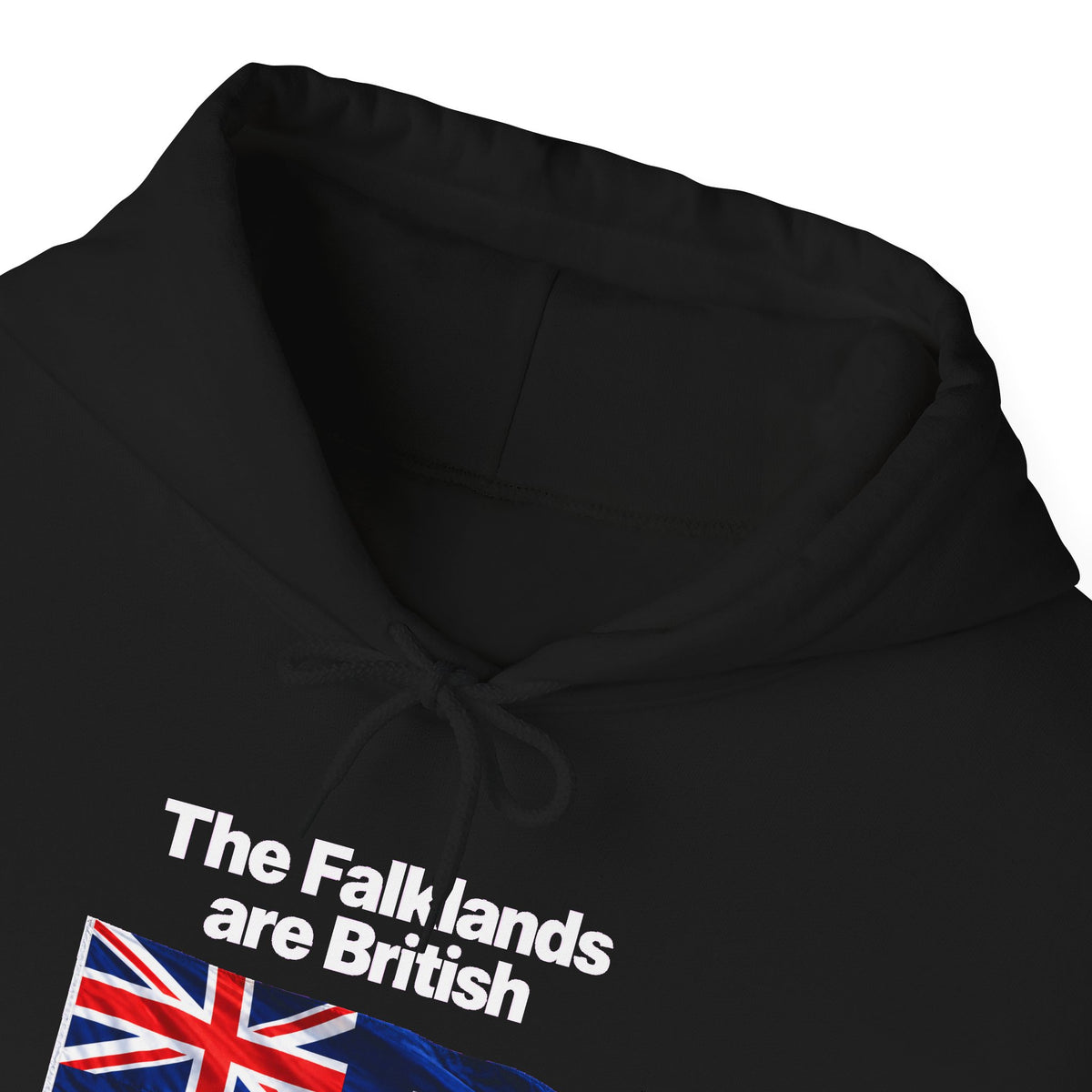 Falklands Are British Hoodie – Bilingual 'Las Malvinas son británicas' Flag Pullover