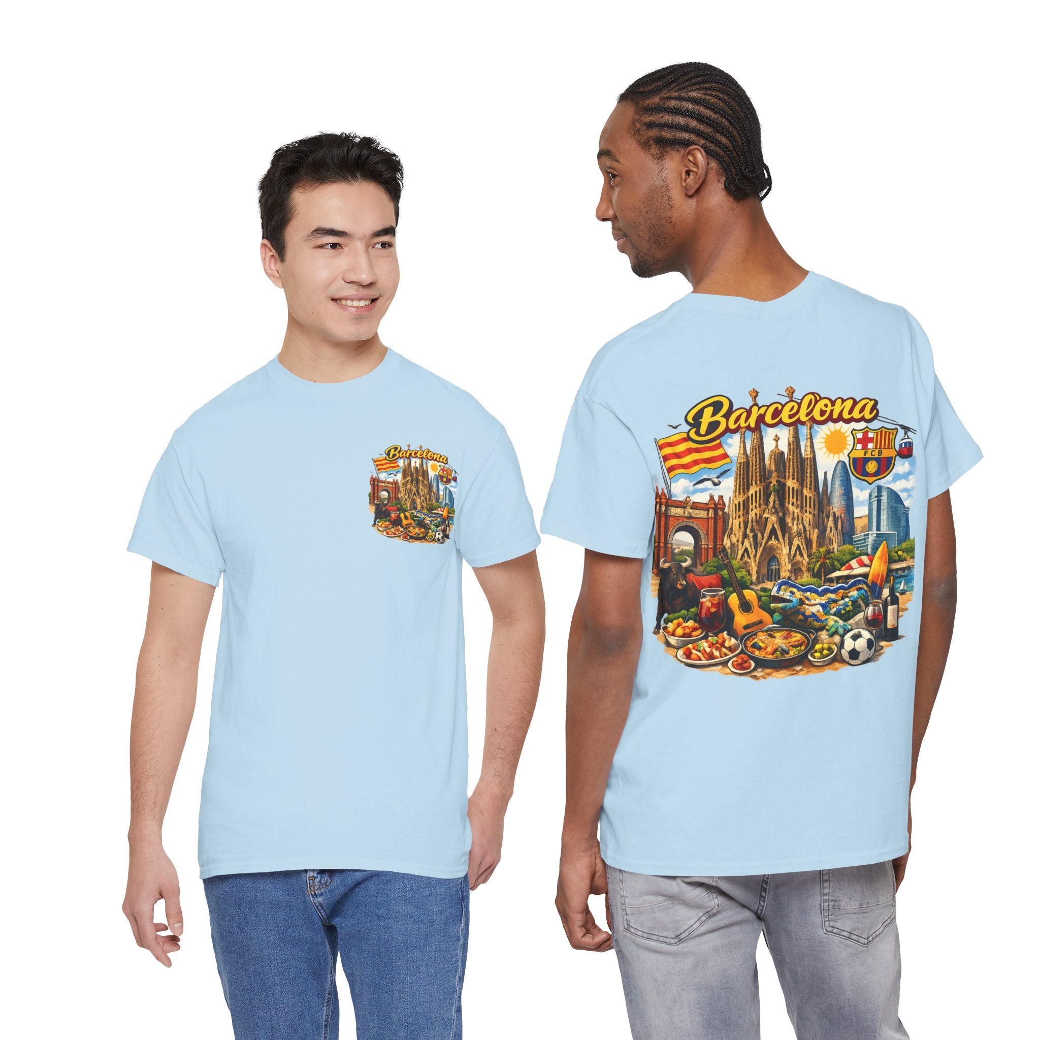 Barcelona Souvenir T‑Shirt — Vintage City Collage Tee