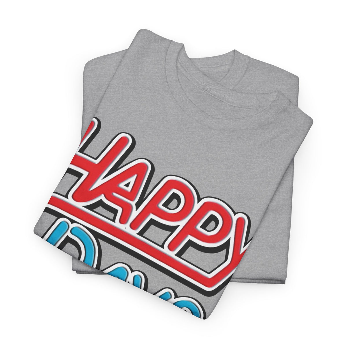 Happy Days T-Shirt — Retro Red & Blue Inspired Graphic Cotton T-shirt