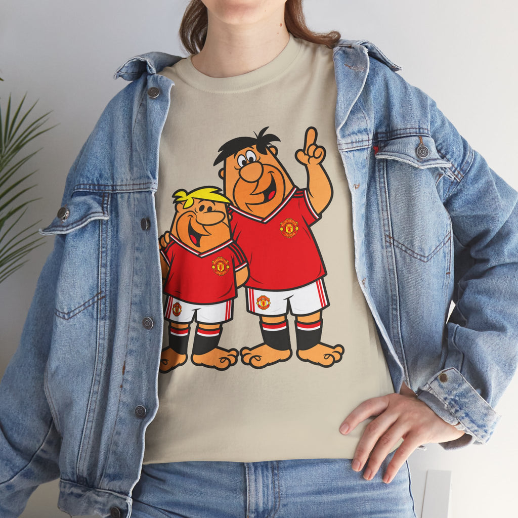 Manchester United The Flintstones Cartoon Football Fans T-Shirt