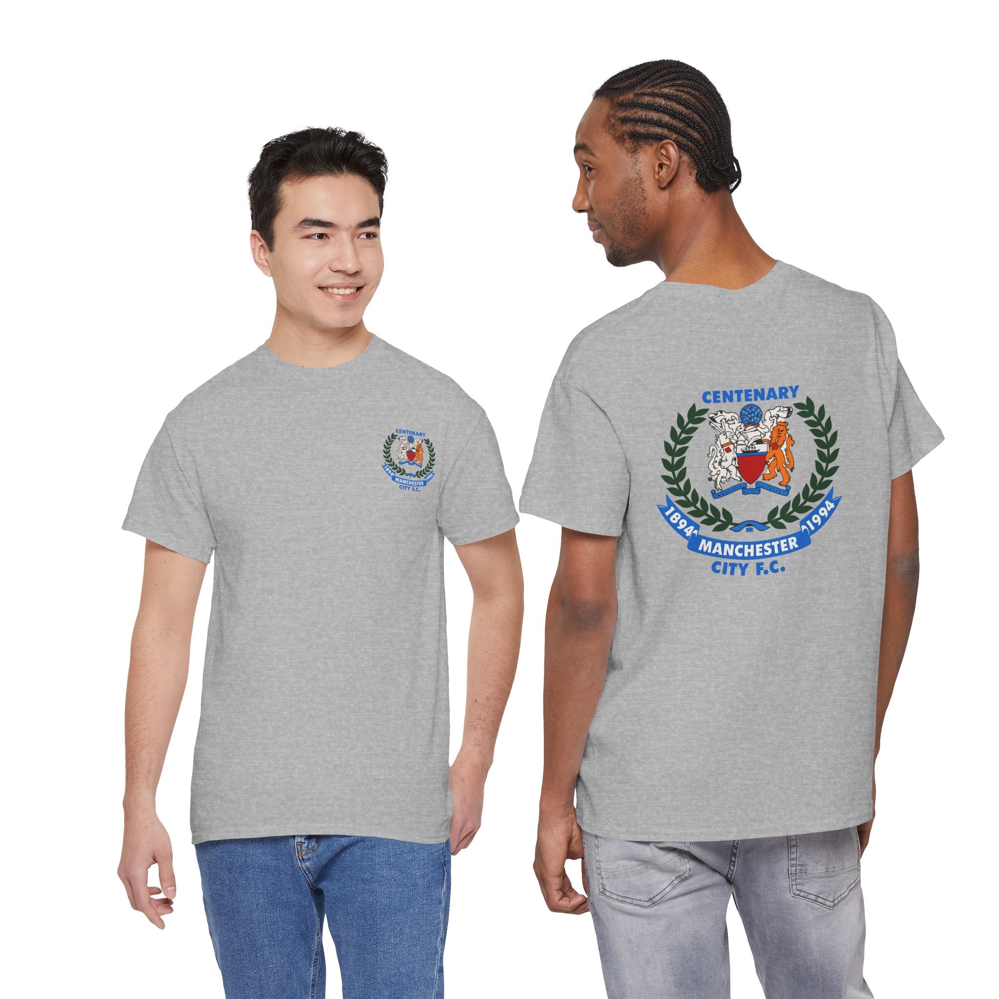 Centenary Manchester City FC Crest Tee — 1894–1994 Commemorative Shirt