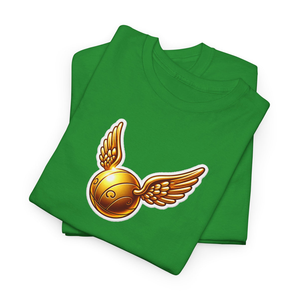 Golden Snitch Cotton T‑Shirt — Quidditch Wizarding Fan Tee