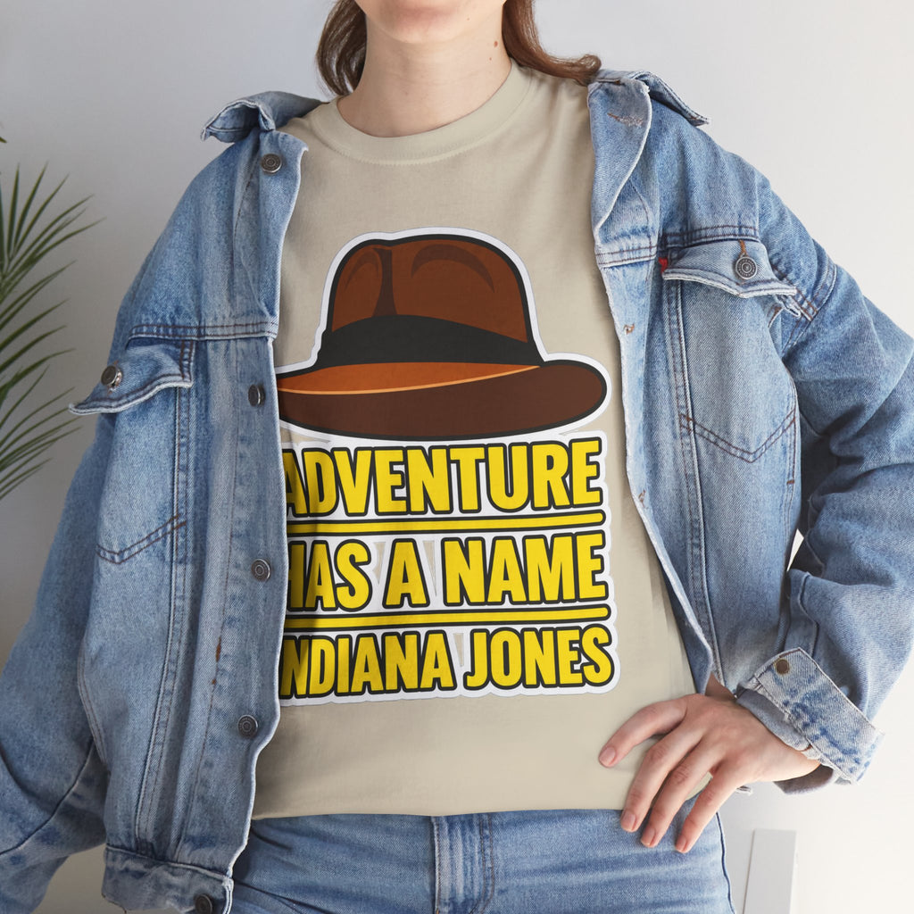 Adventure Has a Name Indiana Jones Graphic Cotton T-Shirt