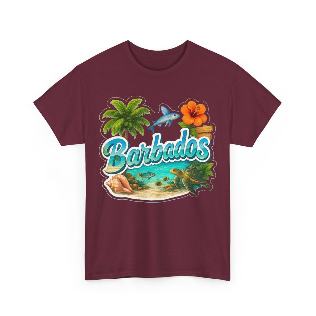 Barbados Beach Graphic Tee — Tropical Island Vacation T‑Shirt