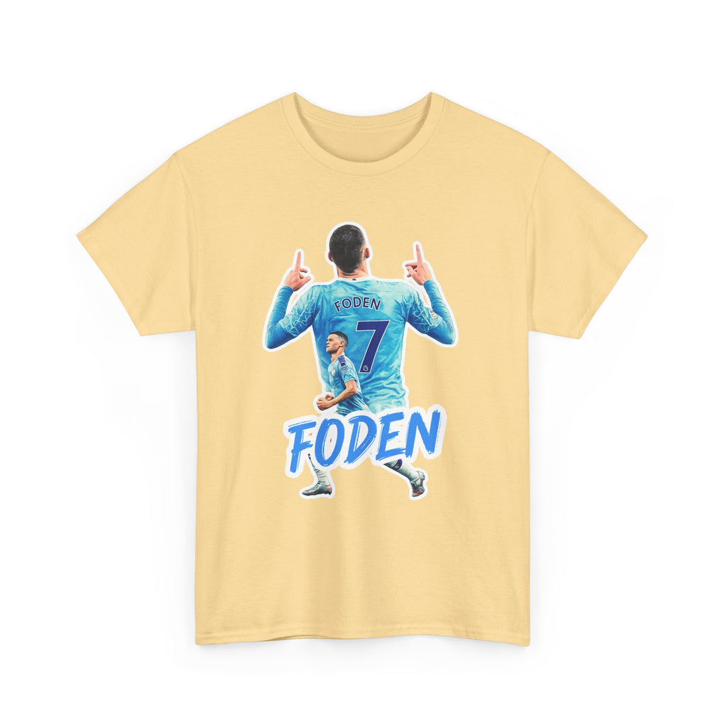 Phil Foden #7 Soccer T‑Shirt — Manchester City Fan Jersey Tribute