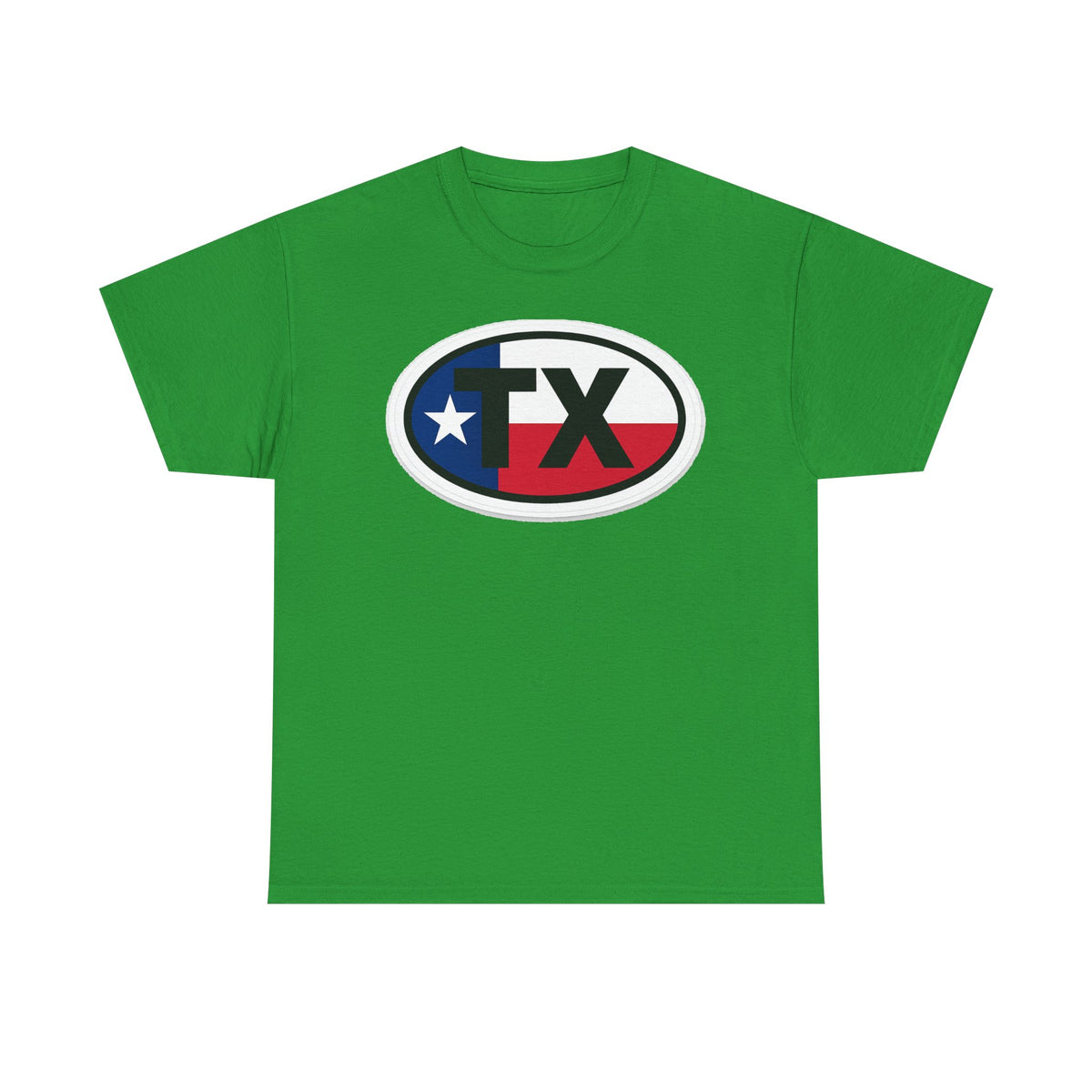 Texas Flag TX Oval T-Shirt — Patriotic Lone Star Tee