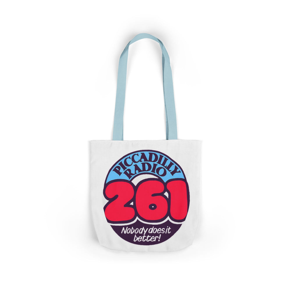 Tote Bag — Retro 'Piccadilly Radio 261' Vintage Logo Canvas Tote